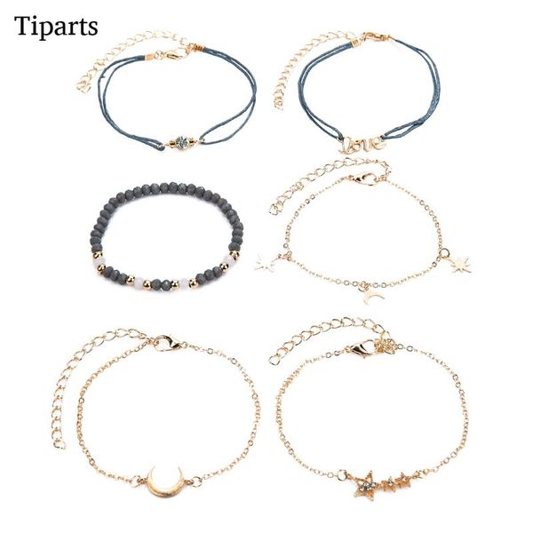 charm bracelets tiparts bohemian moon star bangles for women fashion gold color love sets jewelry party gifts, Golden;silver
charm bracelets tiparts bohemian moon star bangles for women fashion gold color love sets jewelry party gifts, Golden;silver