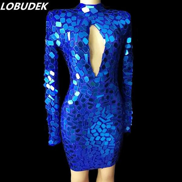 casual dresses women blue mirrors mesh hollow out dress stylish luxury stage performance short for singer host models sequined, Black;gray
casual dresses women blue mirrors mesh hollow out dress stylish luxury stage performance short for singer host models sequined, Black;gray
