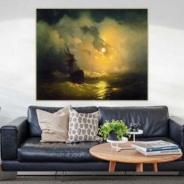 paintings holover ivan aivazovsky"stormy sea at night"canvas oil painting romanticism seascape unframed poster aesthetic wall home
paintings holover ivan aivazovsky"stormy sea at night"canvas oil painting romanticism seascape unframed poster aesthetic wall home