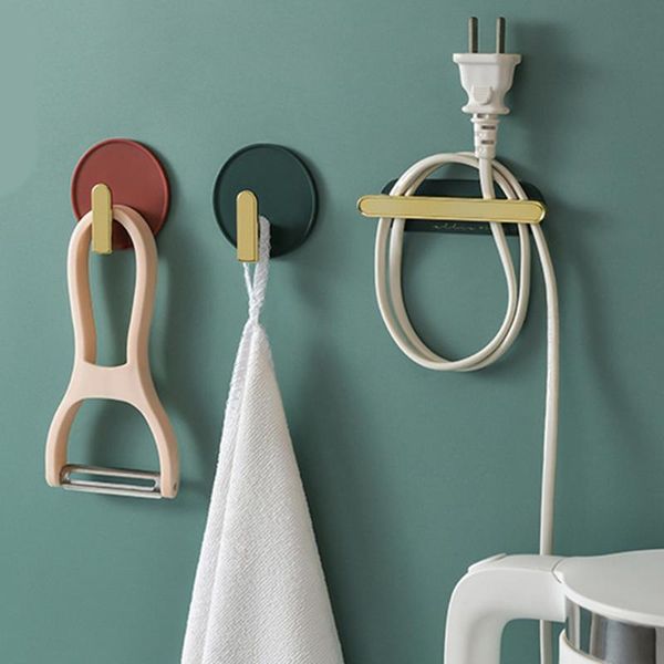 hooks & rails 4 pieces/pack plastic hangers plug holder home kitchen bathroom wall self adhesive multi-purpose storage hook
hooks & rails 4 pieces/pack plastic hangers plug holder home kitchen bathroom wall self adhesive multi-purpose storage hook
