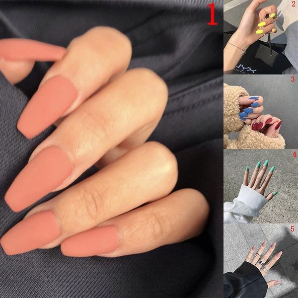 wholesale fake nails frosted press on matte wine red coloured white black blue green false 14 colors1, Red;gold
wholesale fake nails frosted press on matte wine red coloured white black blue green false 14 colors1, Red;gold