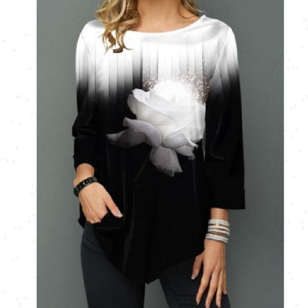 spring plus size women shirt points sleeve casual loose streetwear print blouse elegant ladies, White
spring plus size women shirt points sleeve casual loose streetwear print blouse elegant ladies, White