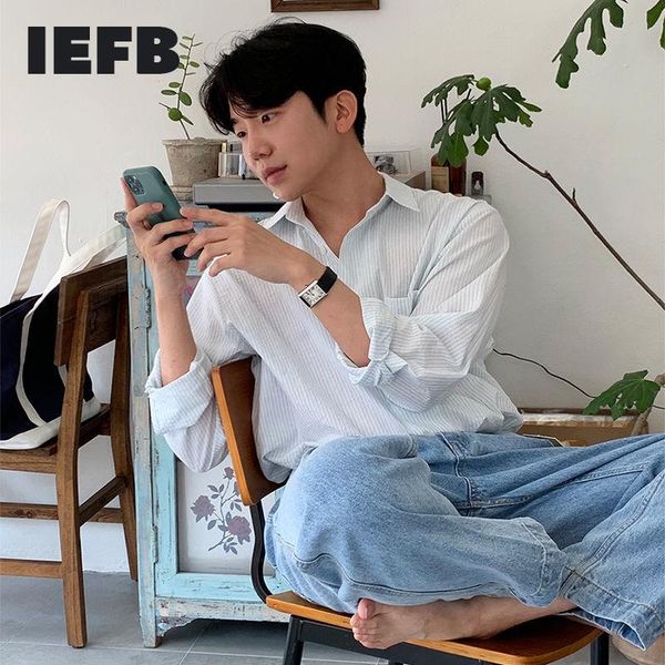 men's casual shirts iefb 2021 autumn loose korean light thin striped long sleeve shirt camisas masculina blue and green clothes9y8595, White;black
men's casual shirts iefb 2021 autumn loose korean light thin striped long sleeve shirt camisas masculina blue and green clothes9y8595, White;black