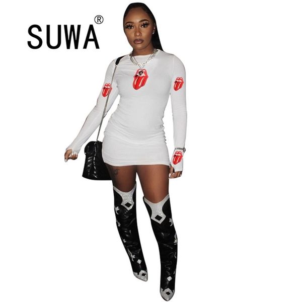 ins recommend korean style black white red mouth printed bodycon dress women clothes long sleeve club vestidos 210525, Black;gray
ins recommend korean style black white red mouth printed bodycon dress women clothes long sleeve club vestidos 210525, Black;gray