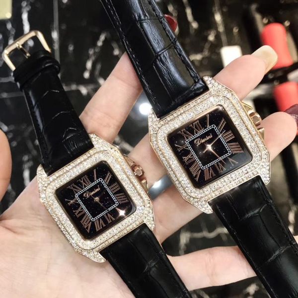 wristwatches cool neutral designer women vintage square watches luxury rhinestones crystals watch waterproof genuine leather wristwatch 2siz, Slivery;brown
wristwatches cool neutral designer women vintage square watches luxury rhinestones crystals watch waterproof genuine leather wristwatch 2siz, Slivery;brown