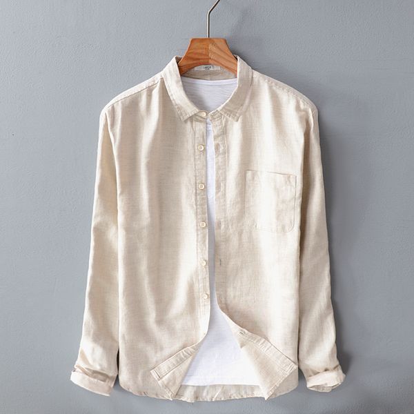 shirt fashion spring autumn long sleeve casual shirts linen cotton mixed men blouses japan style business leisure male clothing, White;black
shirt fashion spring autumn long sleeve casual shirts linen cotton mixed men blouses japan style business leisure male clothing, White;black