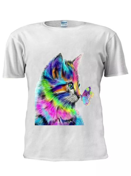 Cat Butterfly T-Shirt Cat Life Tshirt Top Men Women Unisex Trendy Tshirt M497, Mainly pictures
Cat Butterfly T-Shirt Cat Life Tshirt Top Men Women Unisex Trendy Tshirt M497, Mainly pictures