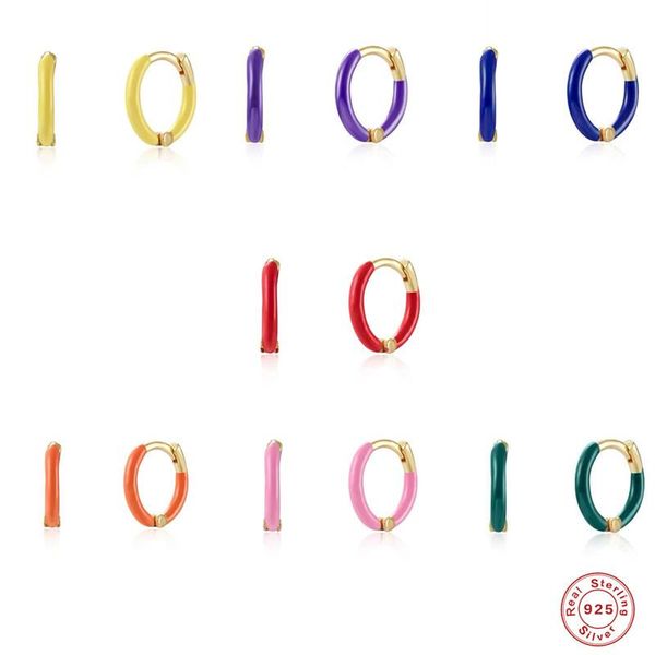 hoop & huggie 925 sterling silver earring colorful dripping oil ear buckle arring for anniversary party trend wild girl gift jewelr, Golden;silver
hoop & huggie 925 sterling silver earring colorful dripping oil ear buckle arring for anniversary party trend wild girl gift jewelr, Golden;silver
