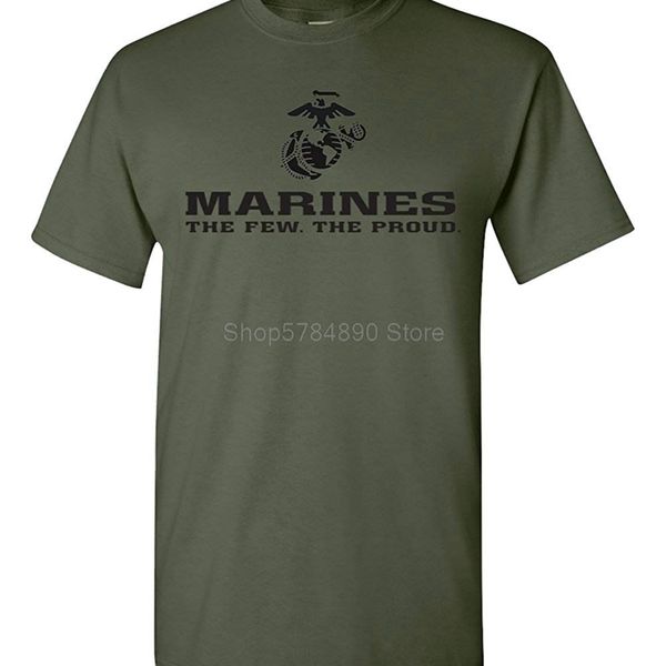 new brand marines the few the proud usmc marine corps military green t-shirt usa licensed 210329, White;black 
new brand marines the few the proud usmc marine corps military green t-shirt usa licensed 210329, White;black