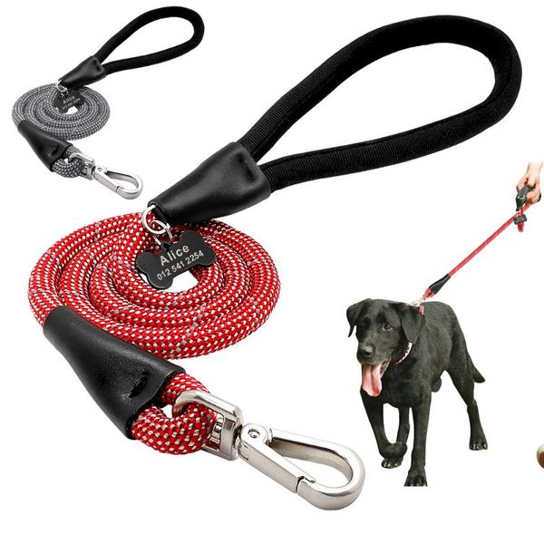 dog collars & leashes reflective leash nylon pet dogs walking leads rope with name tag personalized id for medium large
dog collars & leashes reflective leash nylon pet dogs walking leads rope with name tag personalized id for medium large