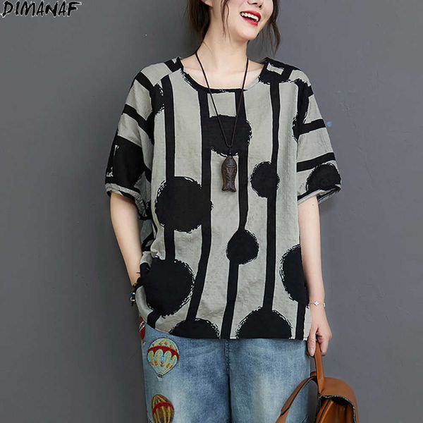 plus size women t-shirt casual polka dot striped print linen tee shirt elastic summer vintage 210531, White
plus size women t-shirt casual polka dot striped print linen tee shirt elastic summer vintage 210531, White