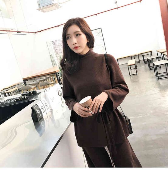 women's suits & blazers 2-piece knitted women's pants, casual pants set, + autumn and winter, 2021, White;black
women's suits & blazers 2-piece knitted women's pants, casual pants set, + autumn and winter, 2021, White;black