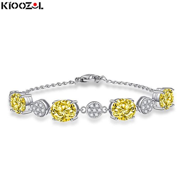 link, chain kioozol oval cubic zircon women bracelet with yellow shiny stones bridal wedding jewelry 2021 047 ko8, Black
link, chain kioozol oval cubic zircon women bracelet with yellow shiny stones bridal wedding jewelry 2021 047 ko8, Black