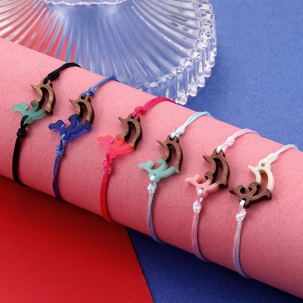 charm bracelets yizizai fashion cute dolphin couple bracelet splice wood resin handmade braided rope for women men jewelry gifts, Golden;silver
charm bracelets yizizai fashion cute dolphin couple bracelet splice wood resin handmade braided rope for women men jewelry gifts, Golden;silver