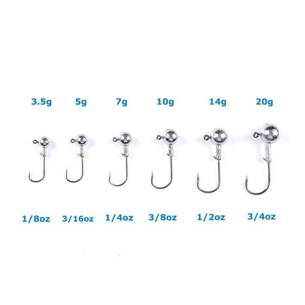 fishing hooks 10 pcs lead jig head hook 3.5g 5g 7g 10g 14g soft lure carbon steel fishhooks
fishing hooks 10 pcs lead jig head hook 3.5g 5g 7g 10g 14g soft lure carbon steel fishhooks