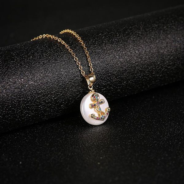 pendant necklaces vintage pearl stainless steel color zircon anchor necklace for women initial cz party wedding jewelry gift, Silver
pendant necklaces vintage pearl stainless steel color zircon anchor necklace for women initial cz party wedding jewelry gift, Silver