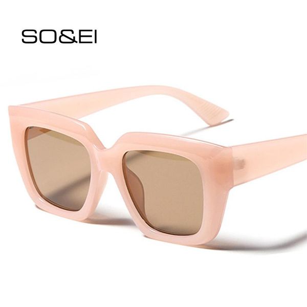 sunglasses so&ei fashion cat eye women vintage jelly pink tea eyewear trending men square sun glasses shades uv400, White;black
sunglasses so&ei fashion cat eye women vintage jelly pink tea eyewear trending men square sun glasses shades uv400, White;black