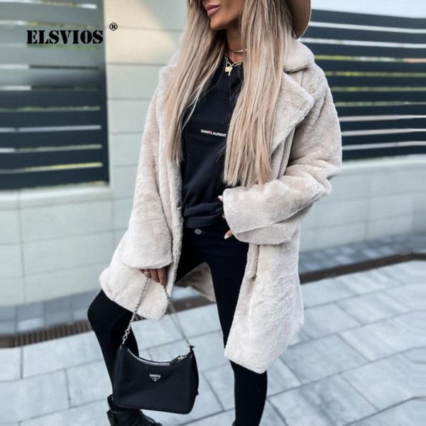 women's fur & faux winter fashion loose pocket thick warm coat women casual long sleeve lapel shaggy outwear lady elegant button solid, Black
women's fur & faux winter fashion loose pocket thick warm coat women casual long sleeve lapel shaggy outwear lady elegant button solid, Black