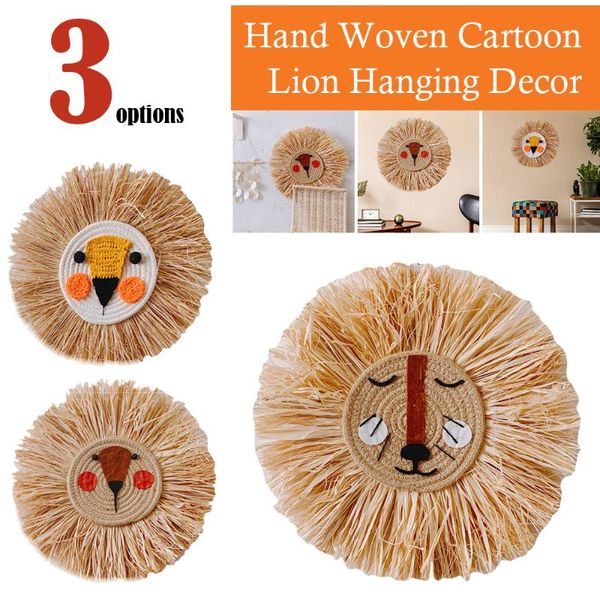 decorative objects & figurines hand woven cartoon lion hanging decor cotton thread weaving animal head ornament tapestry for children room b
decorative objects & figurines hand woven cartoon lion hanging decor cotton thread weaving animal head ornament tapestry for children room b