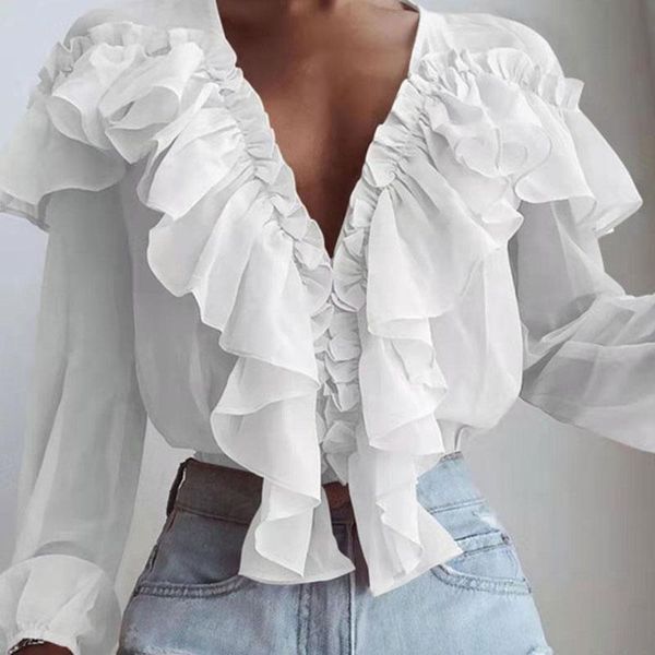 women white ruffle bow neck long sleeve shirt chiffon 2021 work wear office blusas femininas harajuku blouse women's blouses & shirts
women white ruffle bow neck long sleeve shirt chiffon 2021 work wear office blusas femininas harajuku blouse women's blouses & shirts