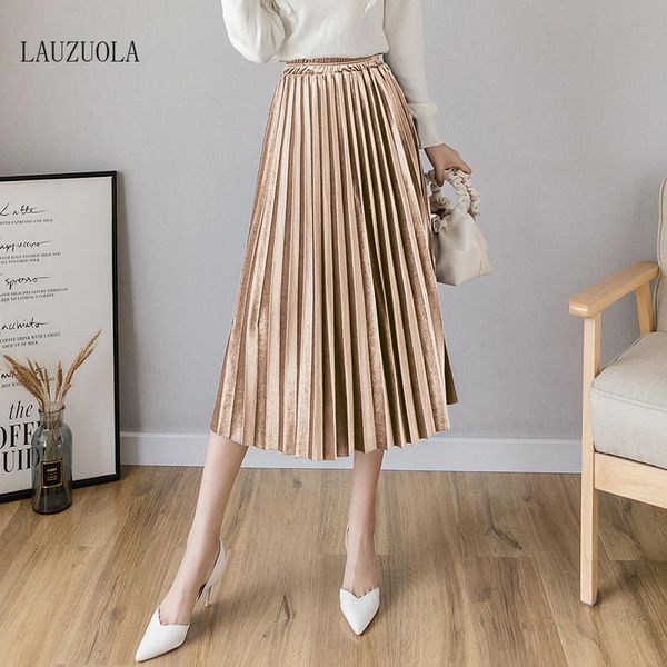 skirts high waisted golden velvet skirt women 2021 autumn winter korean fashion stretchy casual midi pleated a-line solid, Black
skirts high waisted golden velvet skirt women 2021 autumn winter korean fashion stretchy casual midi pleated a-line solid, Black