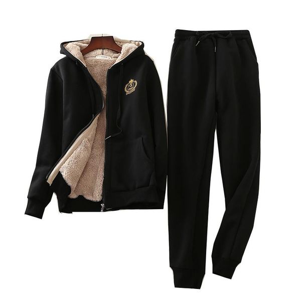 women's tracksuits women two-piece set, casual winter 2021, sheepskin, thick velvet sweater, suit, warm sports and pants, Gray
women's tracksuits women two-piece set, casual winter 2021, sheepskin, thick velvet sweater, suit, warm sports and pants, Gray