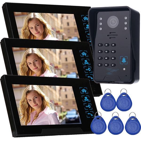wired video door intercom remote control unlock good quantily home security phone doorbell 3 monitors with ir camera phones
wired video door intercom remote control unlock good quantily home security phone doorbell 3 monitors with ir camera phones