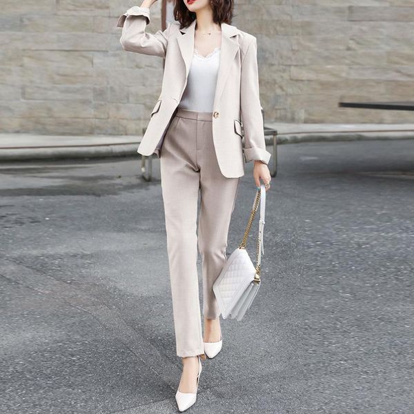 spring autumn work fashion pant suits 2 piece set for women slim casual blazer jacket & trouser office suit lady formal, White
spring autumn work fashion pant suits 2 piece set for women slim casual blazer jacket & trouser office suit lady formal, White