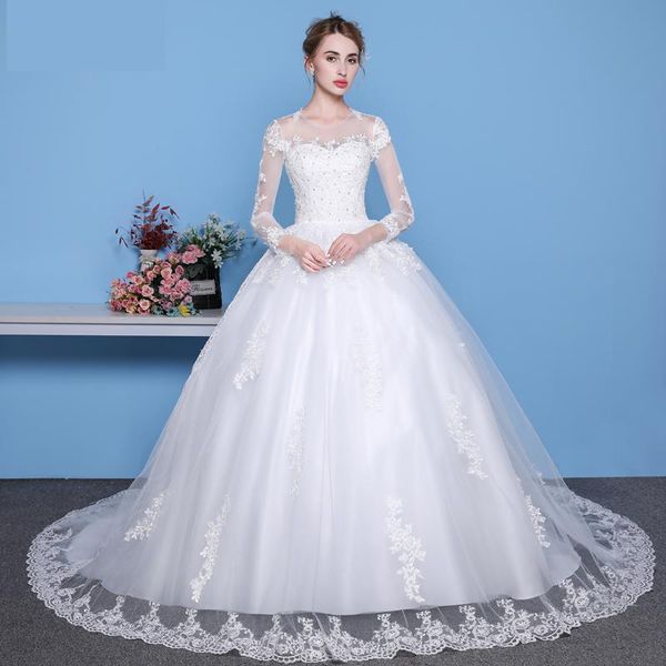 other wedding dresses see through dress luxury long sleeve gown 2021 lace beaded mariage bridal gowns vestido de noiva, White
other wedding dresses see through dress luxury long sleeve gown 2021 lace beaded mariage bridal gowns vestido de noiva, White