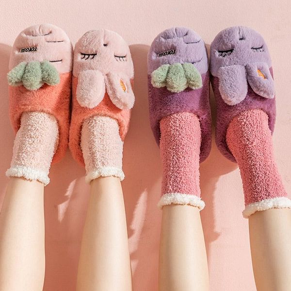 slippers women home winter furry rabbits warm soft lovely female shoes indoor rubber sole anti-slip comfort pink couple, Black
slippers women home winter furry rabbits warm soft lovely female shoes indoor rubber sole anti-slip comfort pink couple, Black