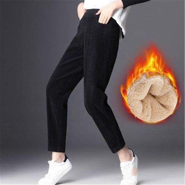 women's pants & capris autumn and winter 2021 high waist harem pant trousers for women plush thick casual corduroy warm, Black;white
women's pants & capris autumn and winter 2021 high waist harem pant trousers for women plush thick casual corduroy warm, Black;white