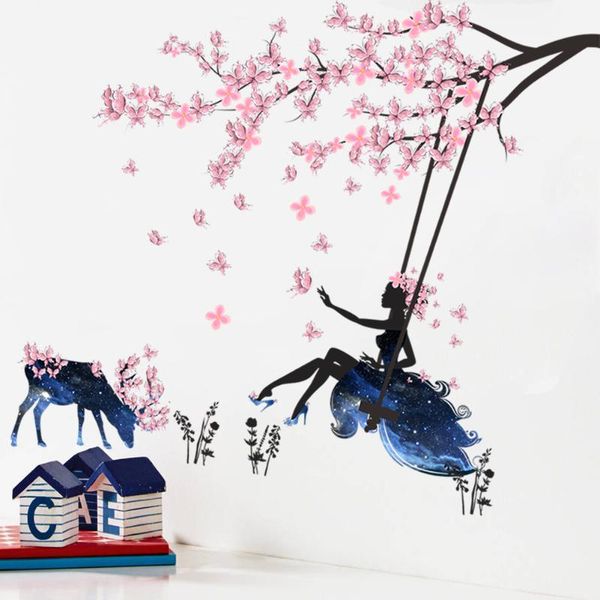 window stickers flower butterfly girl swinging wall mural cartoon children's room bedroom study living sticker
window stickers flower butterfly girl swinging wall mural cartoon children's room bedroom study living sticker