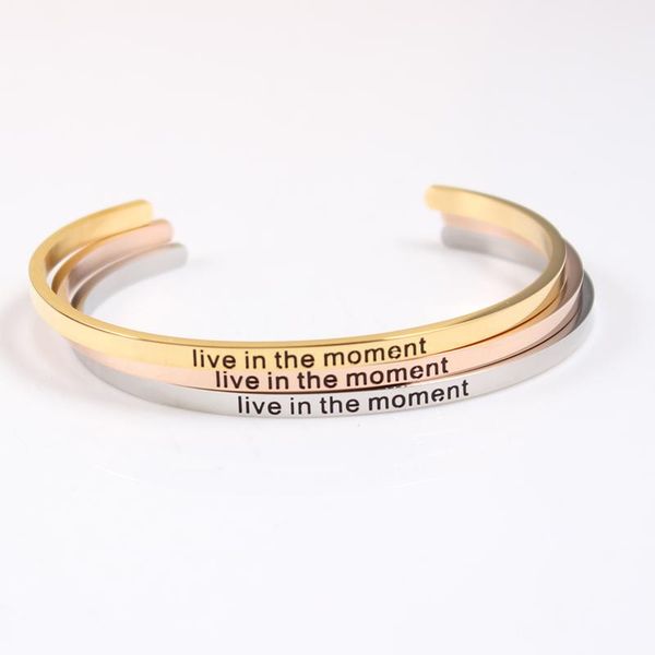 bangle live in the moment stainless steel engraved positive inspirational quote hand stamped cuff mantra bracelets for men women, Black
bangle live in the moment stainless steel engraved positive inspirational quote hand stamped cuff mantra bracelets for men women, Black