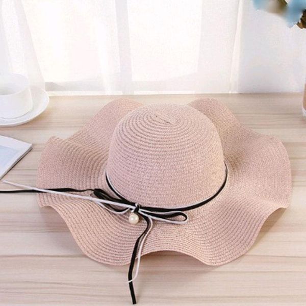 wide brim hats summer pearl ladies straw hat curling beach breathable sunscreen sun casual fashion bow cap for, Blue;gray
wide brim hats summer pearl ladies straw hat curling beach breathable sunscreen sun casual fashion bow cap for, Blue;gray