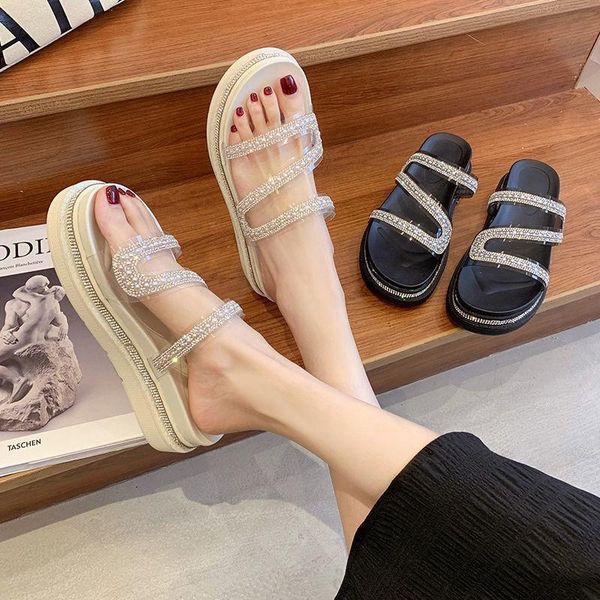sandals shoes women fashion red 2021 women's summer flat slippers sandales femmes sandalias, Black
sandals shoes women fashion red 2021 women's summer flat slippers sandales femmes sandalias, Black