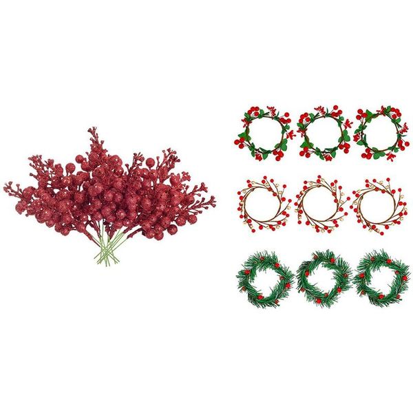 candle holders 30 pcs artificial berry twig stem wired stems with 9 pieces christmas wreaths rings red
candle holders 30 pcs artificial berry twig stem wired stems with 9 pieces christmas wreaths rings red
