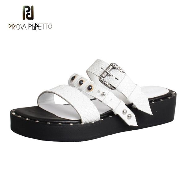 slippers prova perfetto women rivet stud sole platform flat casual sandals 3-strap buckle beach shoes slides, Black
slippers prova perfetto women rivet stud sole platform flat casual sandals 3-strap buckle beach shoes slides, Black