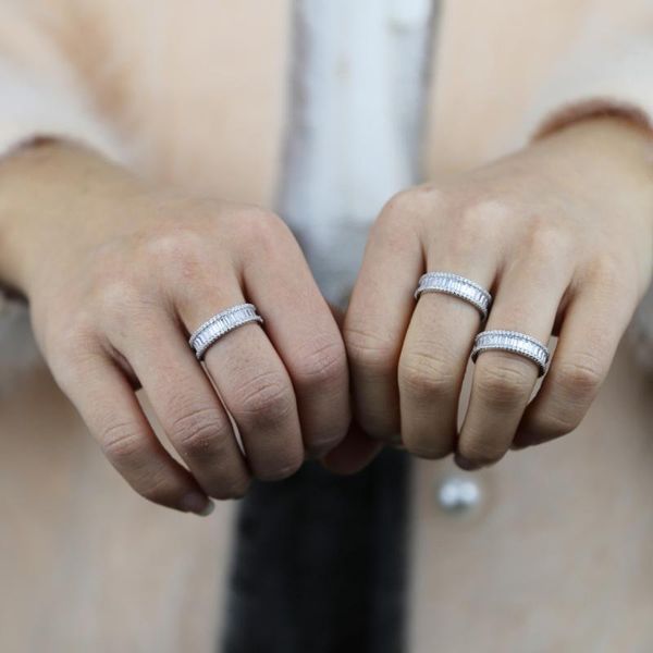 wedding rings bling full baguette 5a cubic zirconia paved band ring for women fashion personality finger jewelry wholesale engagement, Slivery;golden
wedding rings bling full baguette 5a cubic zirconia paved band ring for women fashion personality finger jewelry wholesale engagement, Slivery;golden