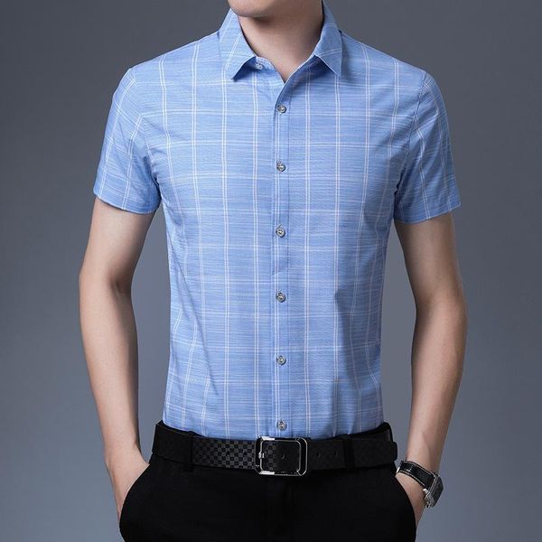 summer male thin plaid shirt fashion youth lapel short sleeve shirts for men clothes business casual slim fit chemise homme men's, White;black
summer male thin plaid shirt fashion youth lapel short sleeve shirts for men clothes business casual slim fit chemise homme men's, White;black