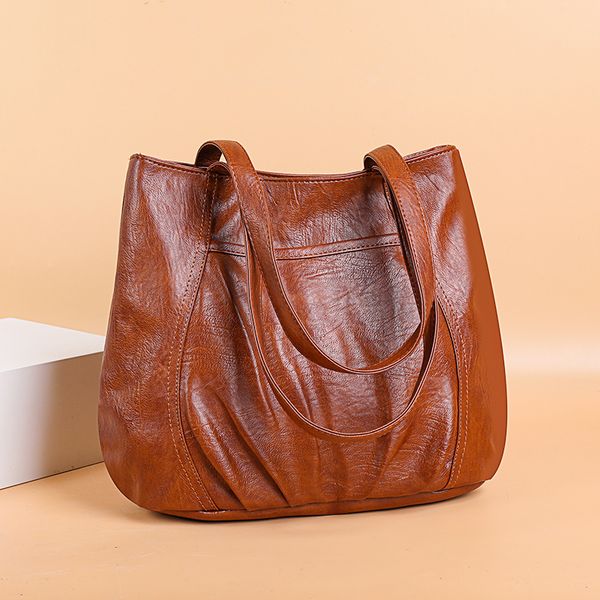 

luxury bags women casual tote for girls vintage designer bag solid womens bags soft shopping packet pu leather tote bag lady m