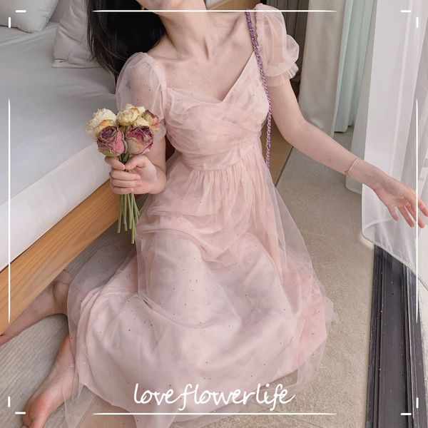 sweet elegant dress women short sleeve lace tulle fairy dress party beach dress korean v-neck summer office lady 210521, Black;gray
sweet elegant dress women short sleeve lace tulle fairy dress party beach dress korean v-neck summer office lady 210521, Black;gray