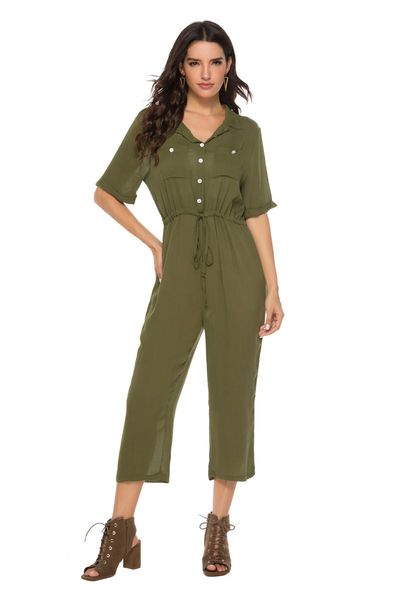 summer large fashion foreign trade women's pocket five minutes sleeve waist nine jumpsuit wholesale jumpsuits & rompers, Black;white
summer large fashion foreign trade women's pocket five minutes sleeve waist nine jumpsuit wholesale jumpsuits & rompers, Black;white