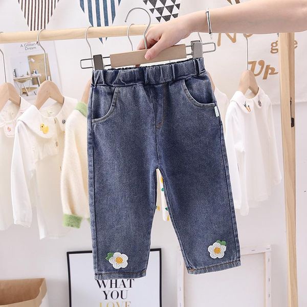baby girls sweet flower jeans 2021 autumn children's denim pants fashion trousers kids, Blue
baby girls sweet flower jeans 2021 autumn children's denim pants fashion trousers kids, Blue