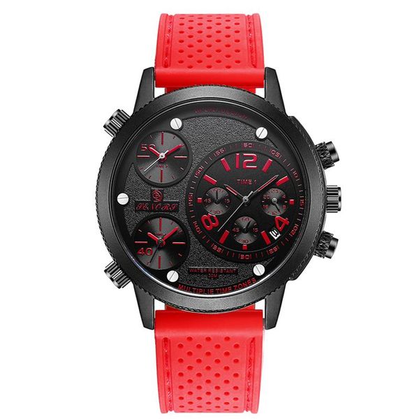 wristwatches red senors man watch waterproof date multiple time zone casual sport quartz men silicone strap military male, Slivery;brown
wristwatches red senors man watch waterproof date multiple time zone casual sport quartz men silicone strap military male, Slivery;brown