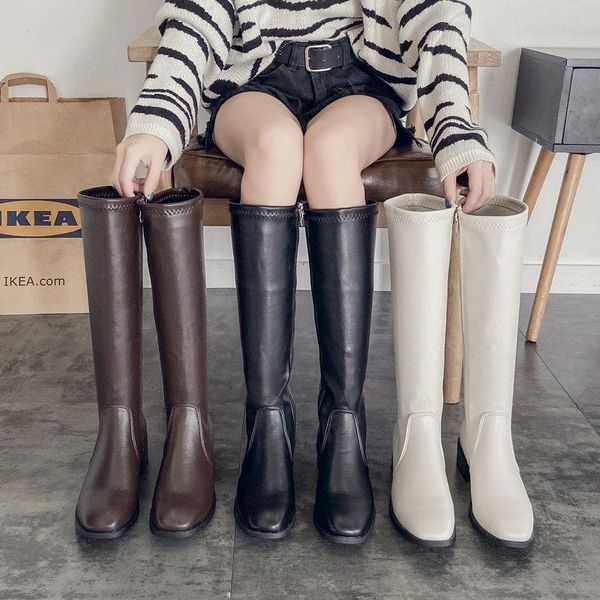 boots winter long tube knight women warm plush stovepipe knee-high botte femme square toe chunky heels riding botas mujer 2021, Black
boots winter long tube knight women warm plush stovepipe knee-high botte femme square toe chunky heels riding botas mujer 2021, Black