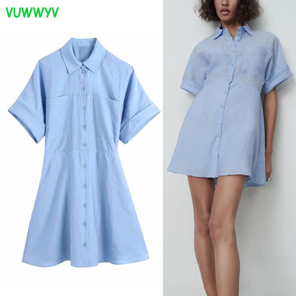 summer dress blue shirt button up es women short sleeve collared mini woman vintage pockets lining 210430, Black;gray
summer dress blue shirt button up es women short sleeve collared mini woman vintage pockets lining 210430, Black;gray