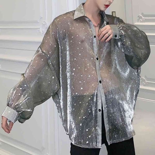 shirt streetwear long star transparent superstar oversize hip hop shirts from gyc punk's men's party club bat, White;black
shirt streetwear long star transparent superstar oversize hip hop shirts from gyc punk's men's party club bat, White;black
