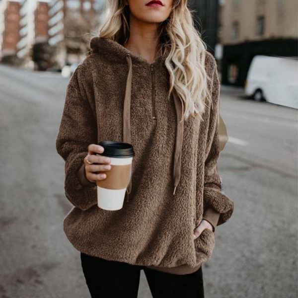 women's hoodies & sweatshirts women fleece winter long sleeve loose fur pullovers autumn warm pocket plush hooded, Black
women's hoodies & sweatshirts women fleece winter long sleeve loose fur pullovers autumn warm pocket plush hooded, Black