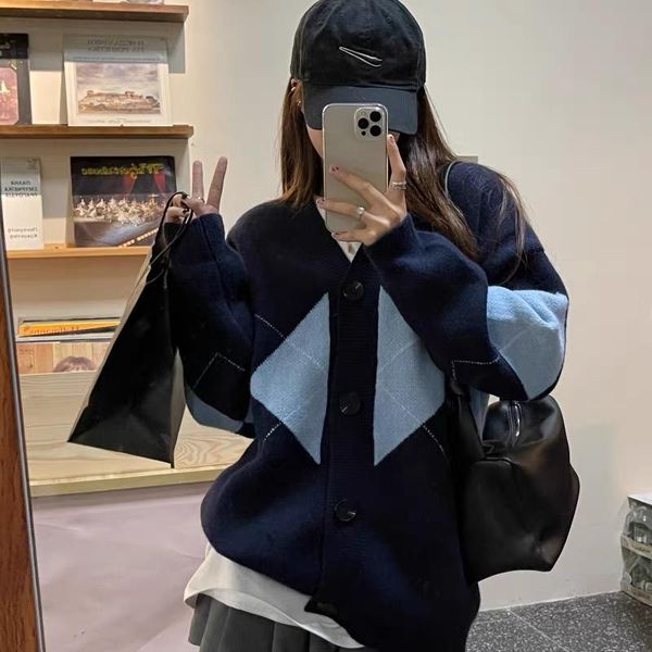 women's knits & tees korean knitted sweater women single breasted knitwear cardigans autumn vintage retro elegant geometric v-neck jump, White
women's knits & tees korean knitted sweater women single breasted knitwear cardigans autumn vintage retro elegant geometric v-neck jump, White