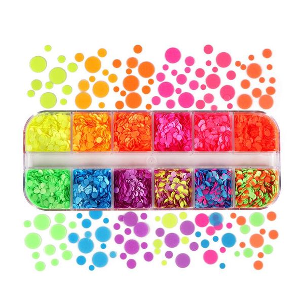 nail art decorations 3d fluorescence round glitter flakes for mix color neon circle sequins manicure supplies, Silver;gold
nail art decorations 3d fluorescence round glitter flakes for mix color neon circle sequins manicure supplies, Silver;gold
